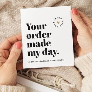 25 ct Thank you cards for small business